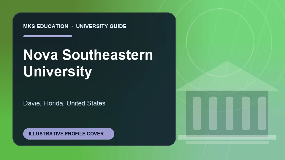 Illustrative MKS Education profile cover for Nova Southeastern University in United States