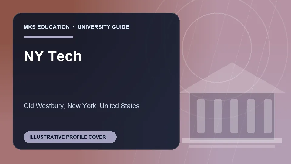 Illustrative MKS Education profile cover for NY Tech in the USA