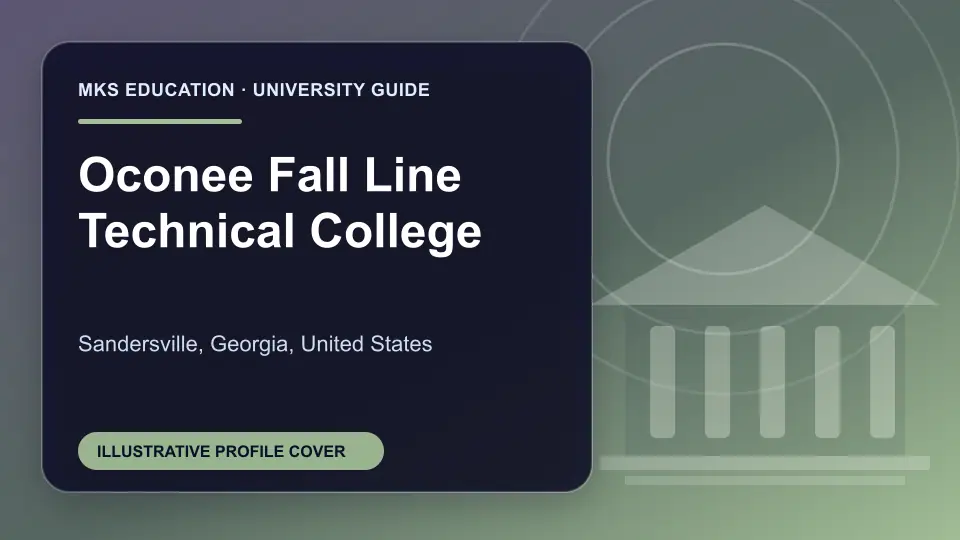 Illustrative MKS Education profile cover for Oconee Fall Line Technical College in the USA