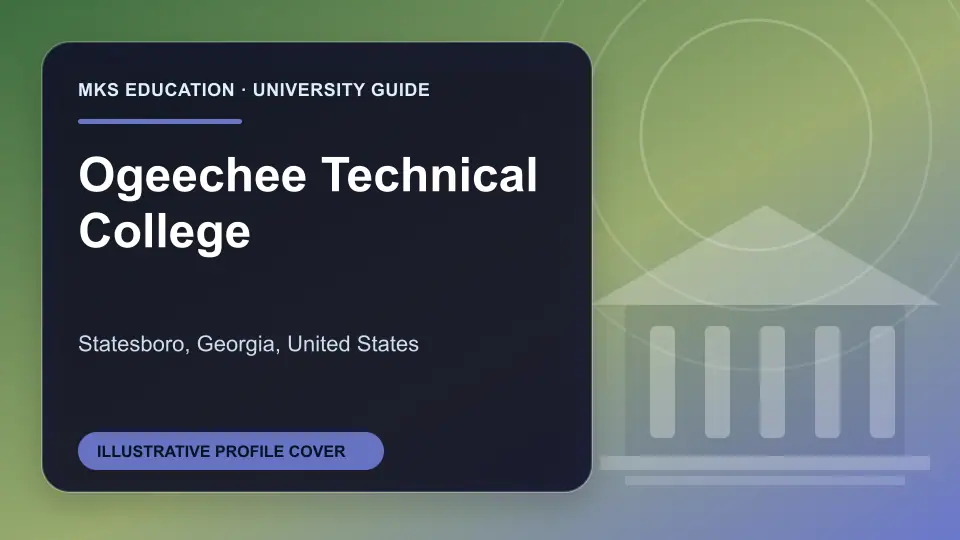 Illustrative MKS Education profile cover for Ogeechee Technical College in the USA