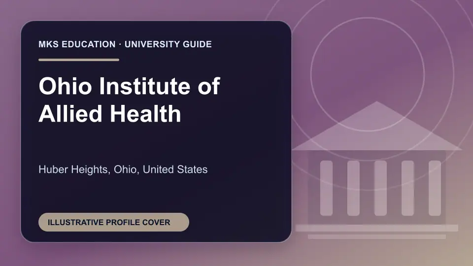 Illustrative MKS Education profile cover for Ohio Institute of Allied Health in the USA