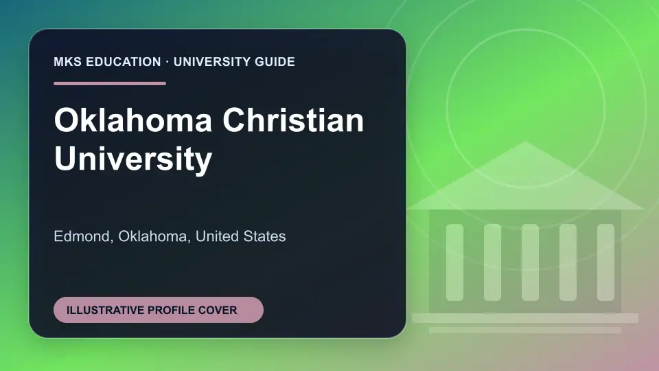 Illustrative MKS Education profile cover for Oklahoma Christian University in the USA