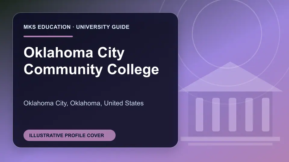 Illustrative MKS Education profile cover for Oklahoma City Community College in the USA