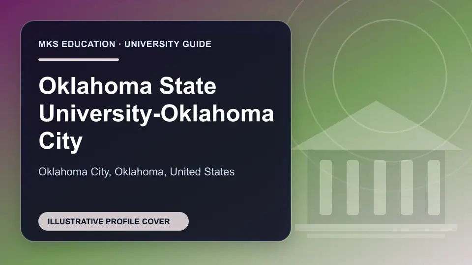 Illustrative MKS Education profile cover for Oklahoma State University-Oklahoma City in the USA