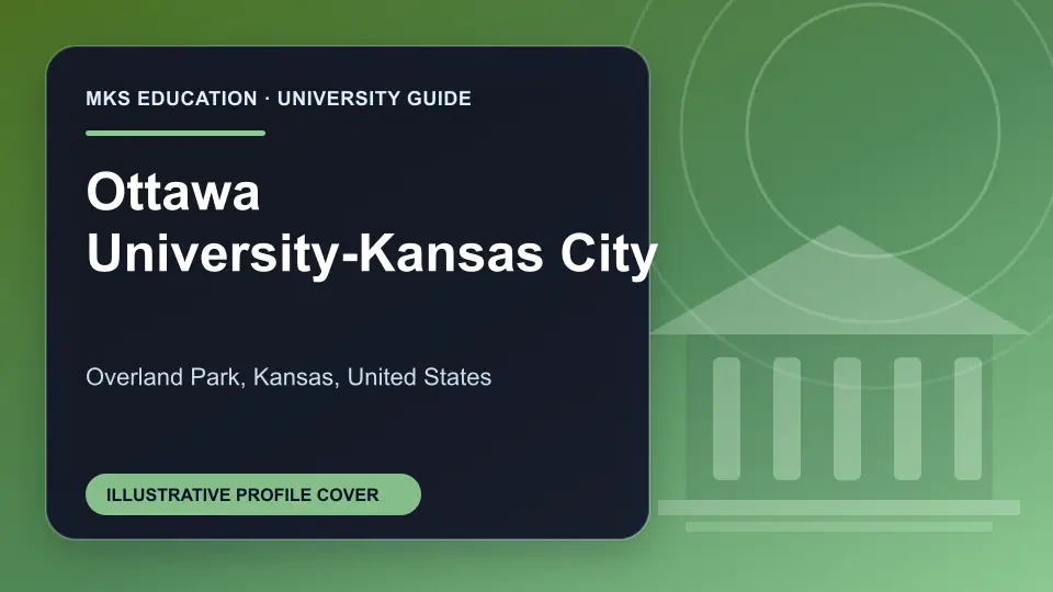 Illustrative MKS Education profile cover for Ottawa University-Kansas City in the USA