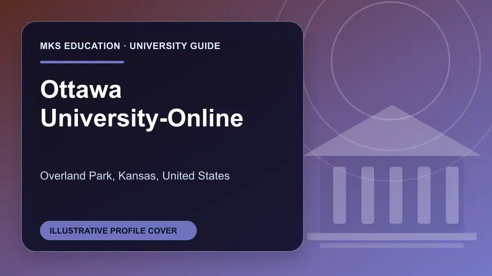 Illustrative MKS Education profile cover for Ottawa University-Online in the USA