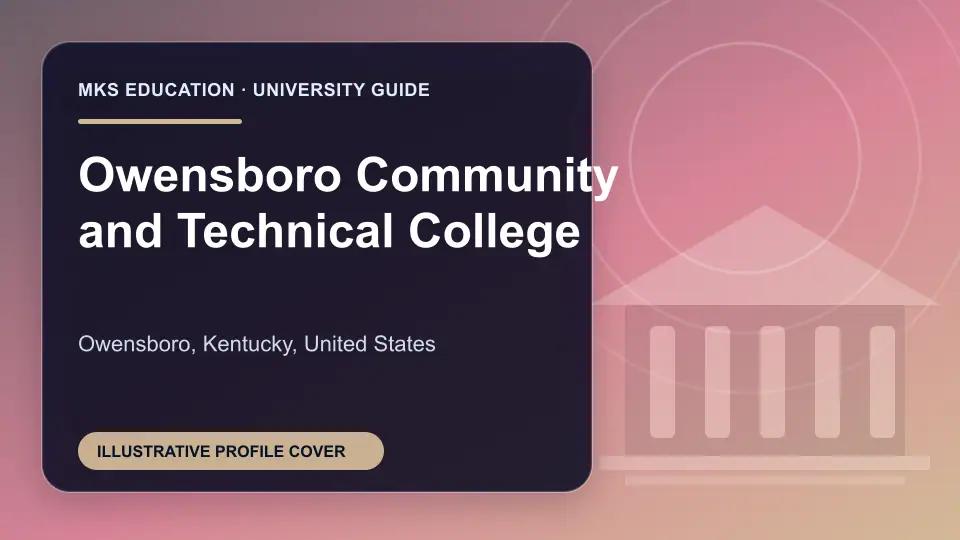 Illustrative MKS Education profile cover for Owensboro Community and Technical College in the USA