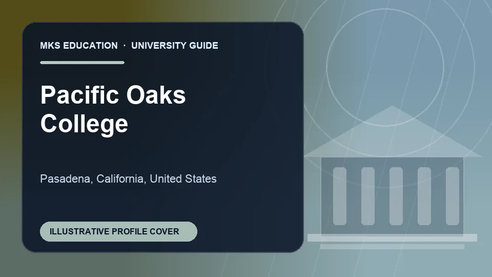 Illustrative MKS Education profile cover for Pacific Oaks College in United States