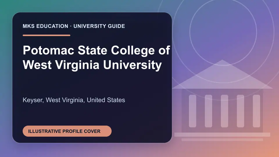 Illustrative MKS Education profile cover for Potomac State College of West Virginia University in the USA