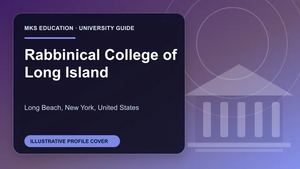 Illustrative MKS Education profile cover for Rabbinical College of Long Island in the USA