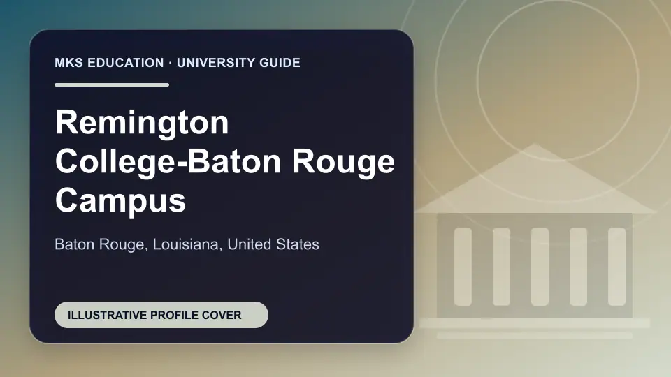 Illustrative MKS Education profile cover for Remington College-Baton Rouge Campus in the USA