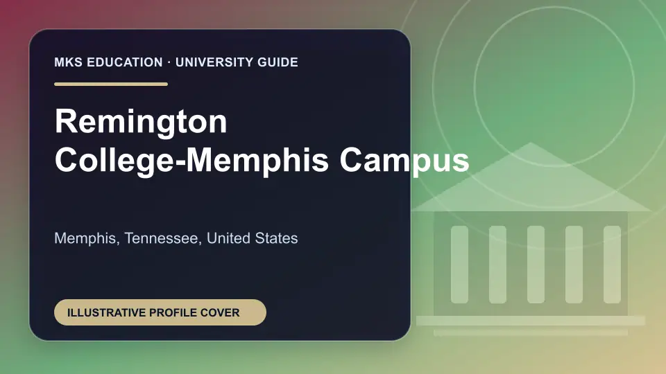 Illustrative MKS Education profile cover for Remington College-Memphis Campus in the USA