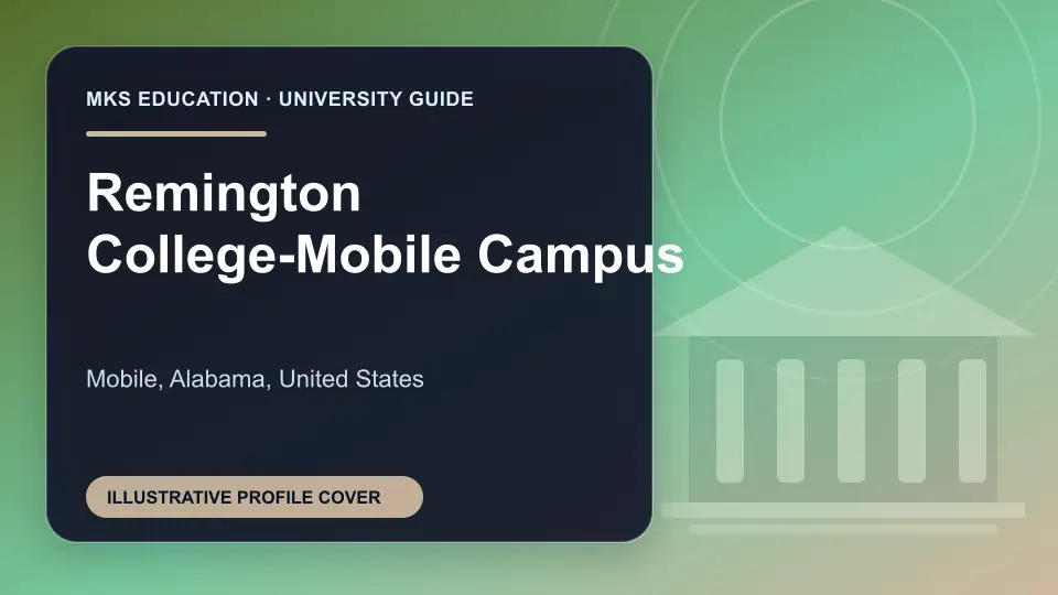 Illustrative MKS Education profile cover for Remington College-Mobile Campus in the USA