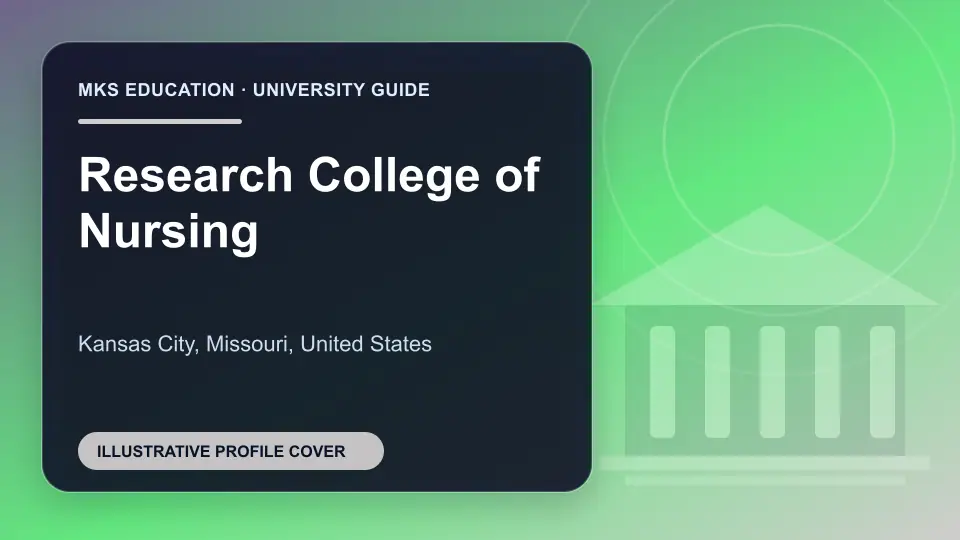 Illustrative MKS Education profile cover for Research College of Nursing in the USA