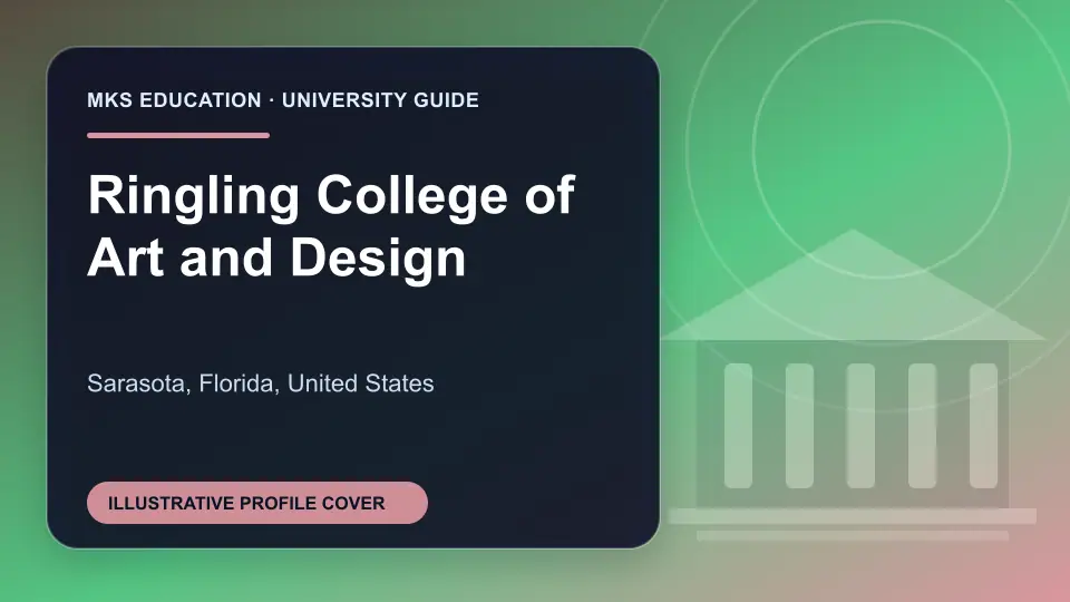 Illustrative MKS Education profile cover for Ringling College of Art and Design in the USA