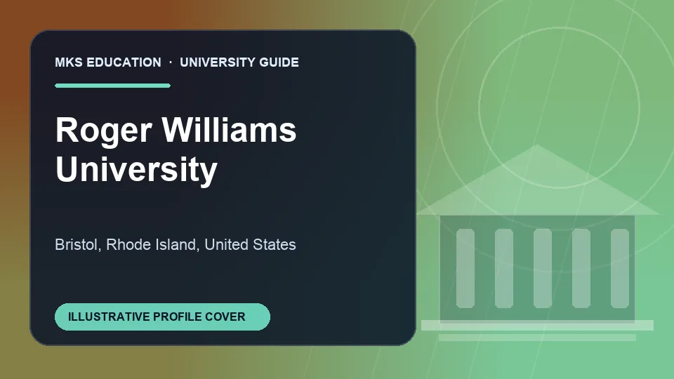 Illustrative MKS Education profile cover for Roger Williams University in United States