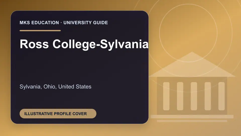 Illustrative MKS Education profile cover for Ross College-Sylvania in the USA