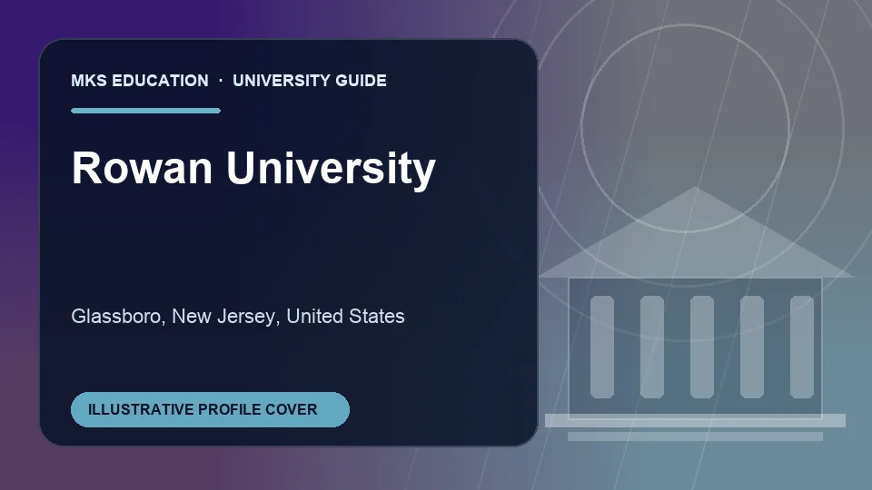 Illustrative MKS Education profile cover for Rowan University in United States