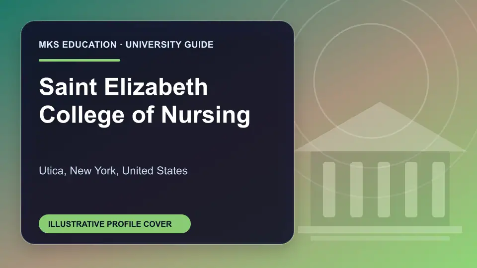 Illustrative MKS Education profile cover for Saint Elizabeth College of Nursing in the USA