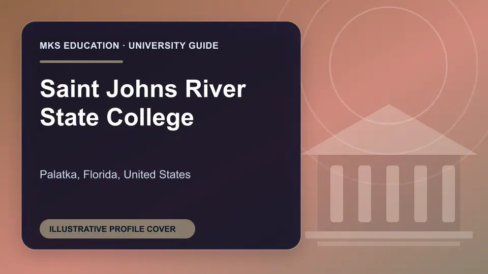Illustrative MKS Education profile cover for Saint Johns River State College in the USA