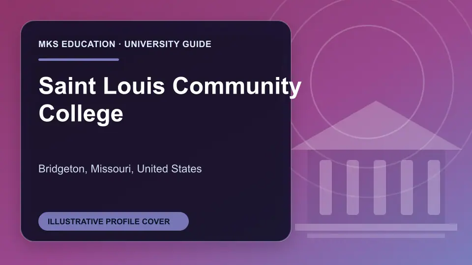 Illustrative MKS Education profile cover for Saint Louis Community College in the USA