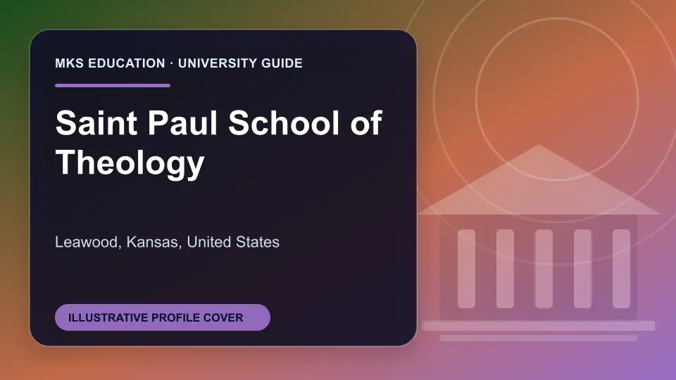 Illustrative MKS Education profile cover for Saint Paul School of Theology in the USA