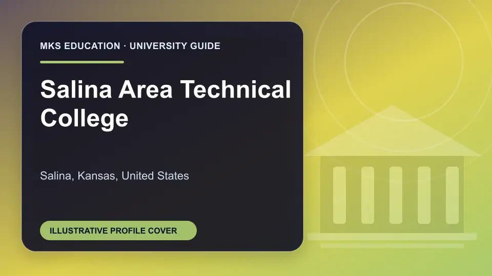 Illustrative MKS Education profile cover for Salina Area Technical College in the USA