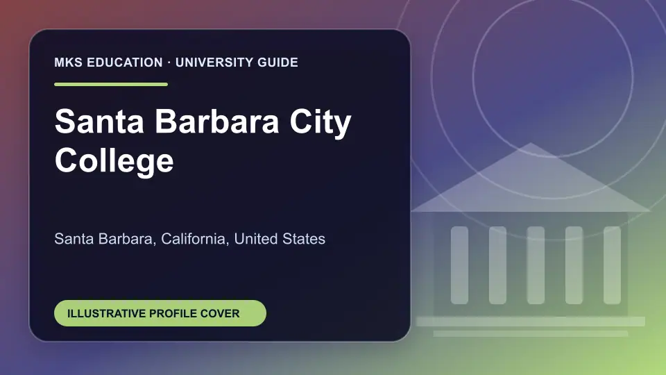 Illustrative MKS Education profile cover for Santa Barbara City College in the USA