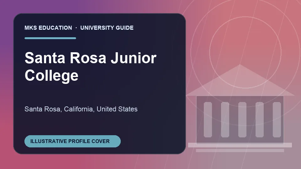 Illustrative MKS Education profile cover for Santa Rosa Junior College in the USA