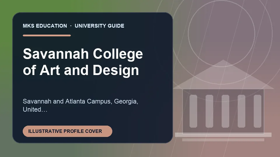 Illustrative MKS Education profile cover for Savannah College of Art and Design in United States
