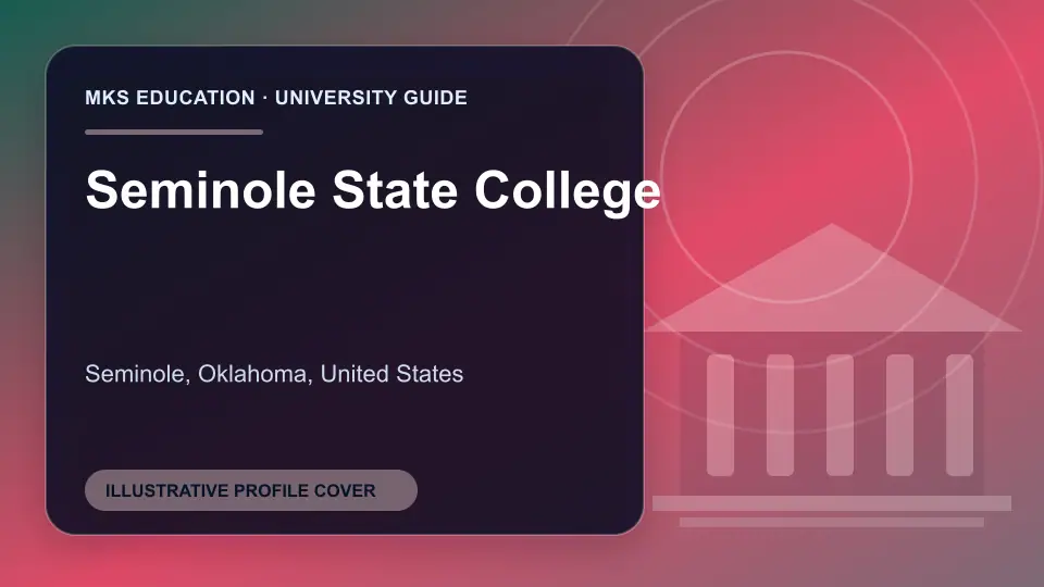 Illustrative MKS Education profile cover for Seminole State College in the USA