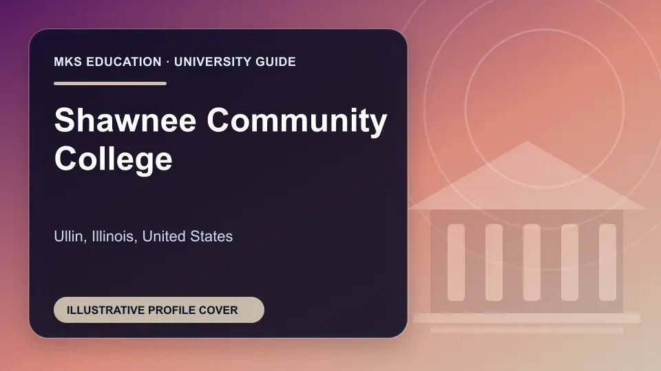 Illustrative MKS Education profile cover for Shawnee Community College in the USA