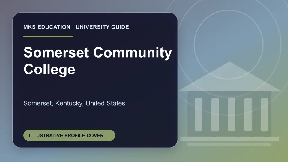Illustrative MKS Education profile cover for Somerset Community College in the USA
