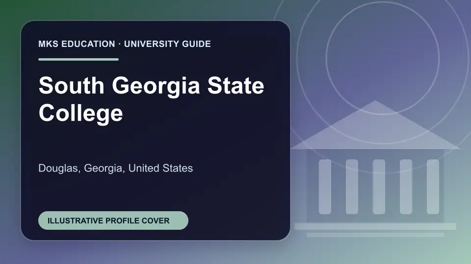 Illustrative MKS Education profile cover for South Georgia State College in the USA