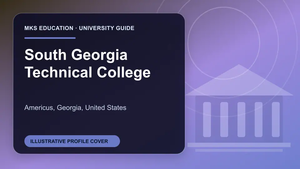 Illustrative MKS Education profile cover for South Georgia Technical College in the USA