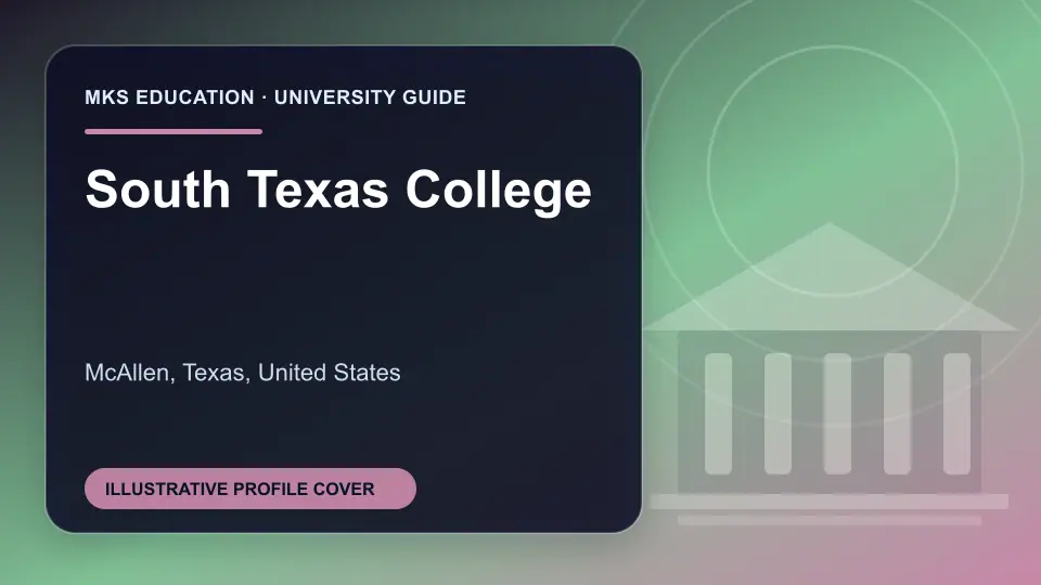 Illustrative MKS Education profile cover for South Texas College in the USA