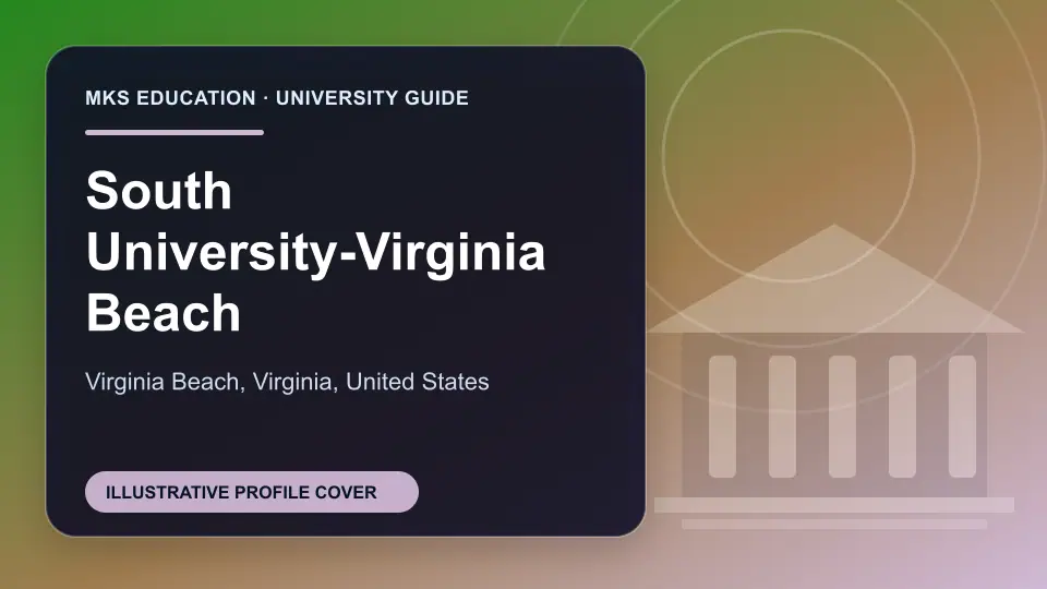 Illustrative MKS Education profile cover for South University-Virginia Beach in the USA