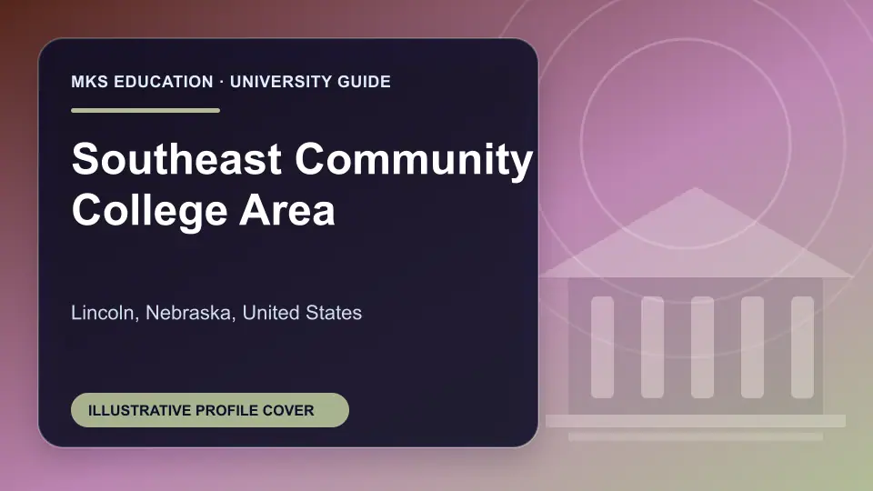 Illustrative MKS Education profile cover for Southeast Community College Area in the USA