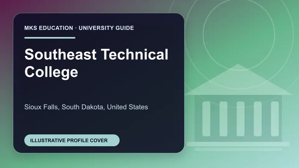 Illustrative MKS Education profile cover for Southeast Technical College in the USA