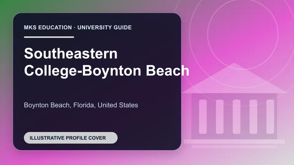Illustrative MKS Education profile cover for Southeastern College-Boynton Beach in the USA