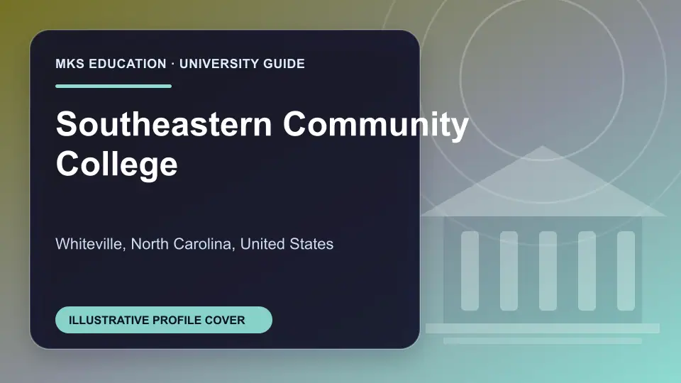 Illustrative MKS Education profile cover for Southeastern Community College in the USA