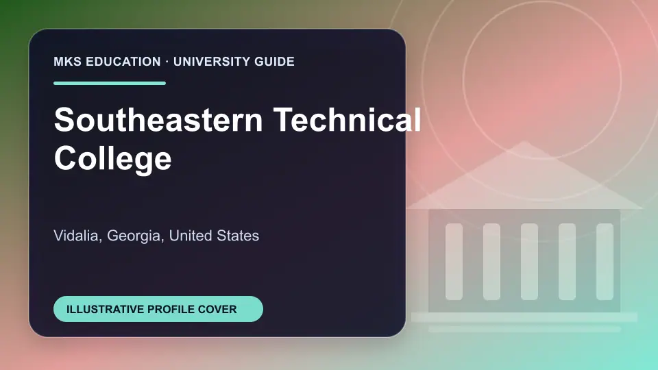 Illustrative MKS Education profile cover for Southeastern Technical College in the USA