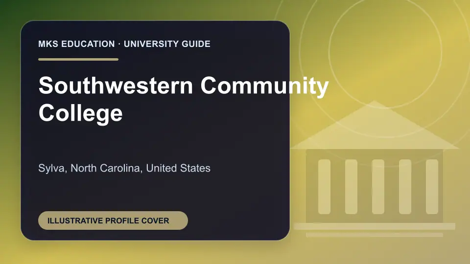 Illustrative MKS Education profile cover for Southwestern Community College in the USA