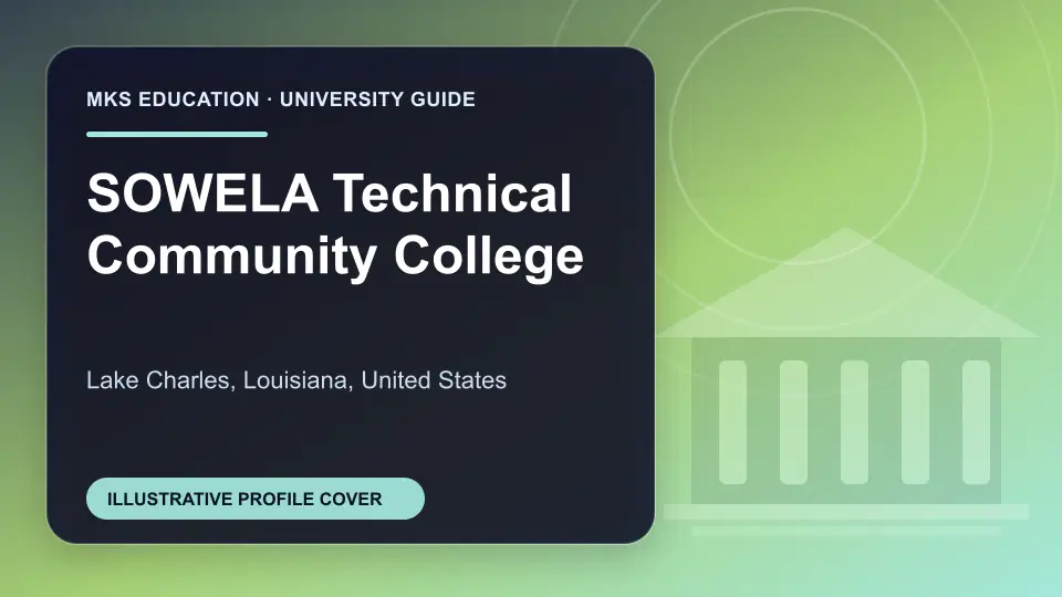 Illustrative MKS Education profile cover for SOWELA Technical Community College in the USA