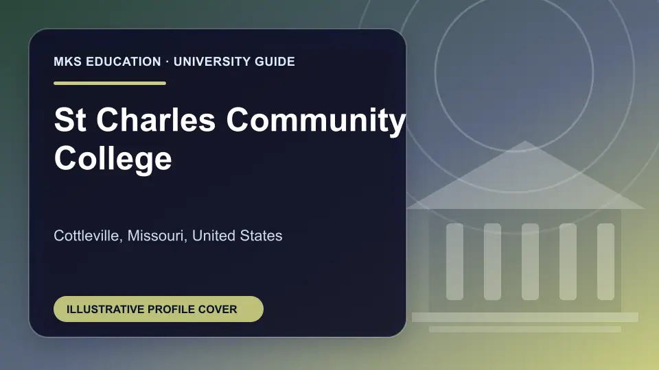 Illustrative MKS Education profile cover for St Charles Community College in the USA