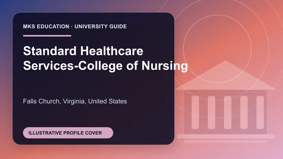 Illustrative MKS Education profile cover for Standard Healthcare Services-College of Nursing in the USA