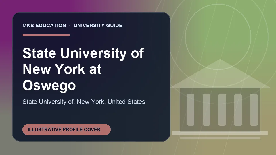 Illustrative MKS Education profile cover for State University of New York at Oswego in United States
