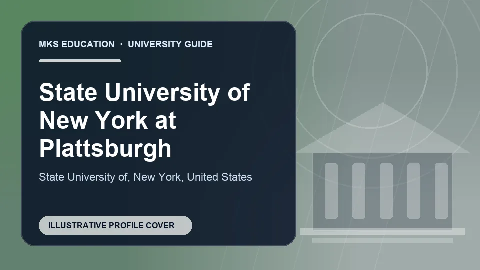 Illustrative MKS Education profile cover for State University of New York at Plattsburgh in United States