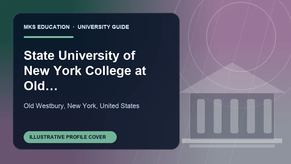 Illustrative MKS Education profile cover for State University of New York College at Old Westbury in United States