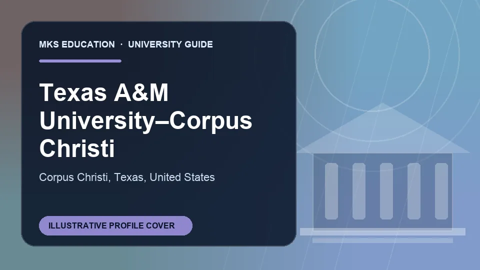 Illustrative MKS Education profile cover for Texas A&M Universityu2013Corpus Christi in the USA